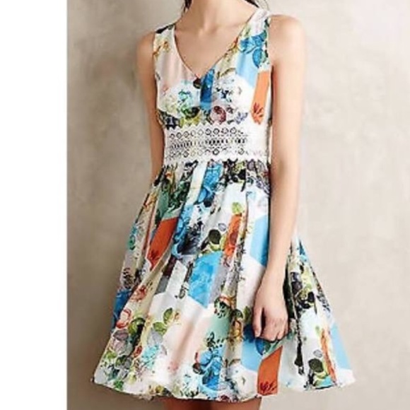 Anthropologie Dresses & Skirts - Anthropologie Patchwork Petals Dress sz.4